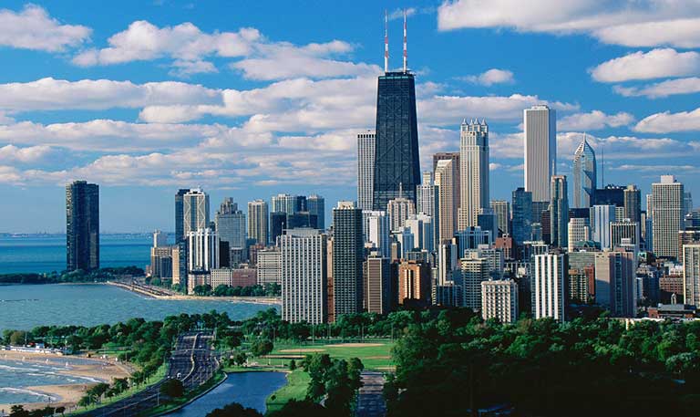 a view of Chicago