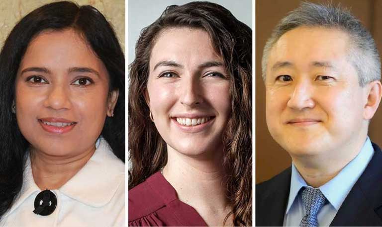 Headshots of Deepa B. Gotur, MD, FCCP; Madelyn Renzetti, MD, MHS; Taro Minami, MD
