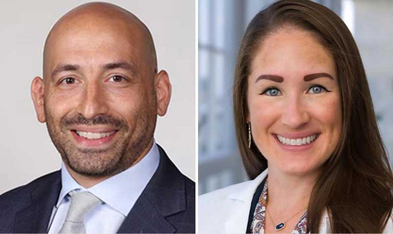 Headshots of Jacob Schwartz MD, MPH; Audra J. Schwalk MD, MBA, FCCP